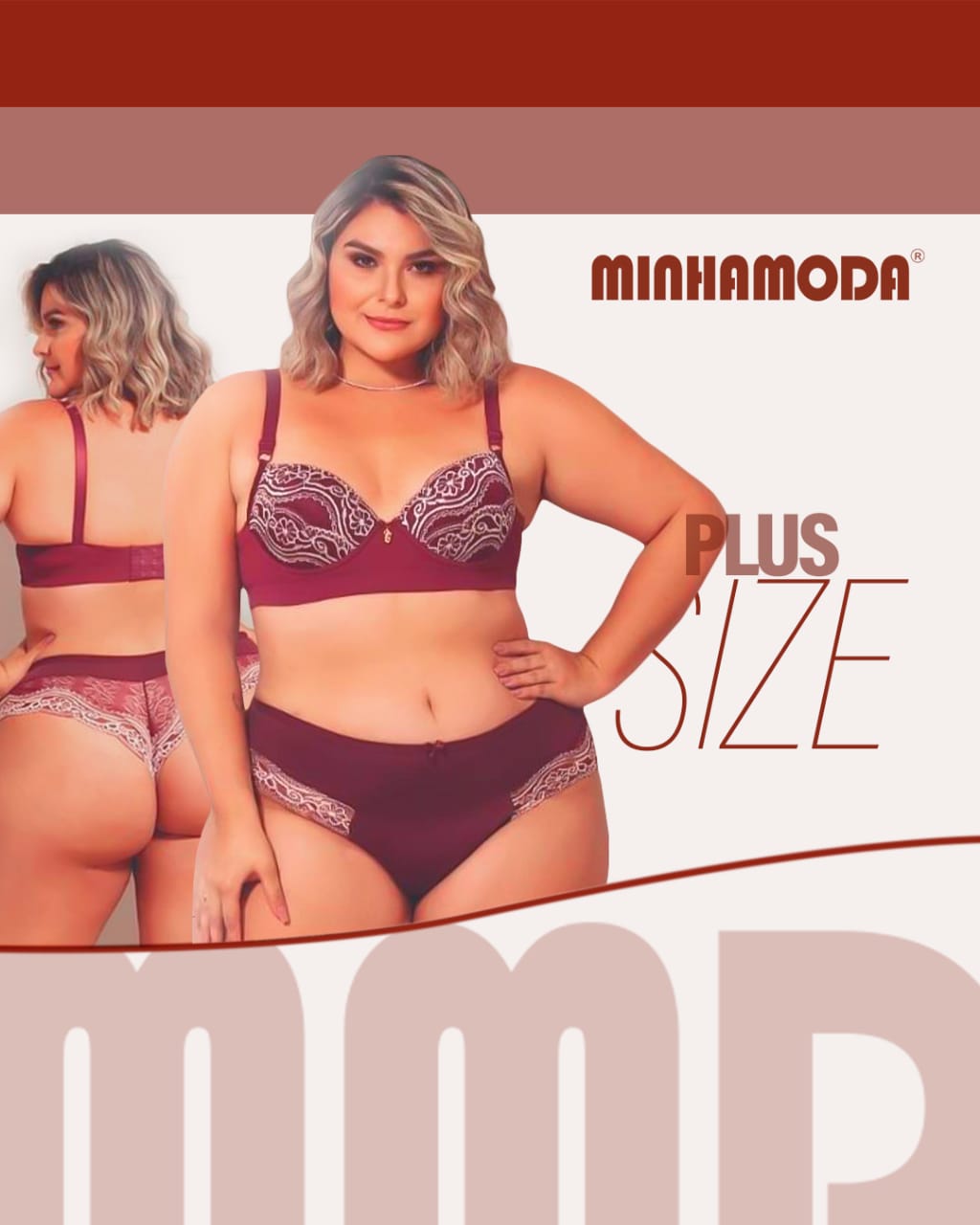 Lindo Conjunto Plus Size Minhamoda Lingerie Minhamoda Sex Shop